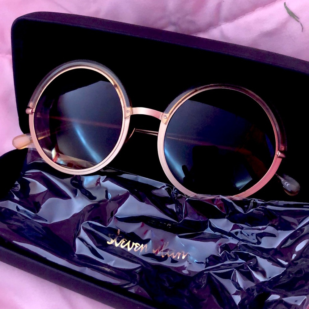 Round Steven Alan Halsey Sunglasses Retro w/ Case